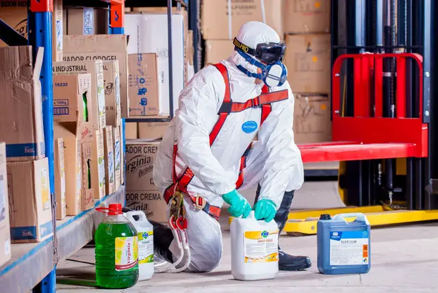 Man in Hazmat Suit