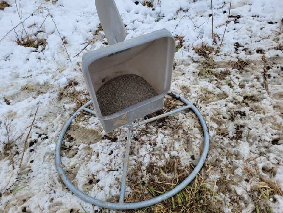 Mangeoire minérale pour moutons pour pâturage